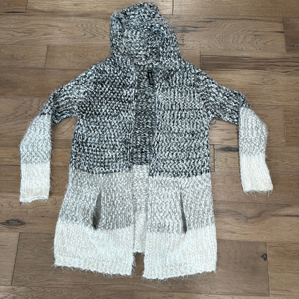 EUC Design Lab Lord & Taylor Hooded Cardigan Size Medium